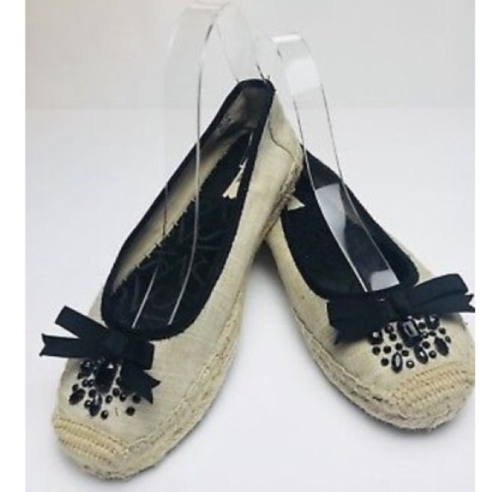 Vera Wang sparkle flats rhinestones